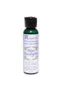 Bottle of Royal Oil Mint Eucalyptus on a white background