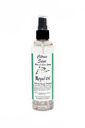 Clear spray bottle labeled 'Citrus Sage' with a black cap on a white background