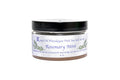 Jar of Rosemary Mint Himalayan Pink Sea Salt Scrub with label on a white background