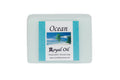 Rectangular bar of soap with 'Ocean Royal Oil' label on a white background