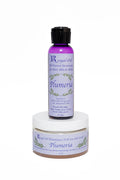 Two bottles of Royal Oil Plumeria product on a white background